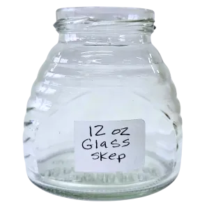 12 oz Glass Skep Jars