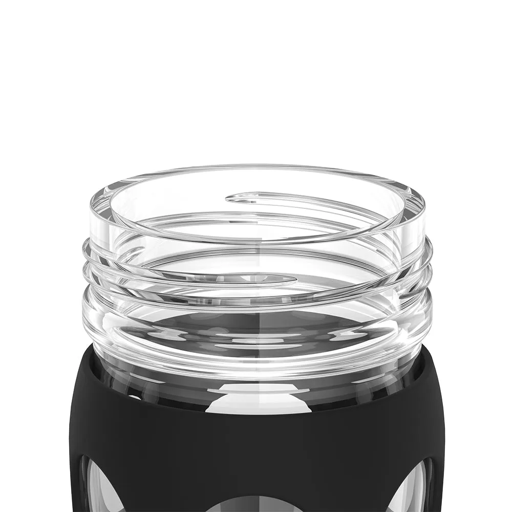 22oz Glass Water Bottle with Silicone Sleeve and Classic Cap