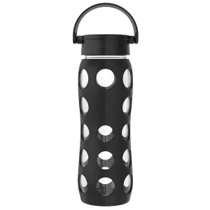 22oz Glass Water Bottle with Silicone Sleeve and Classic Cap
