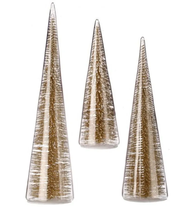 7", 11", or 13" Bristle Tree in Glass Figurines (sold individually)