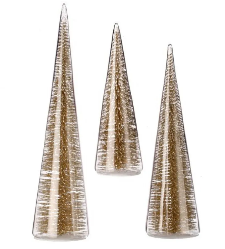 7", 11", or 13" Bristle Tree in Glass Figurines (sold individually)