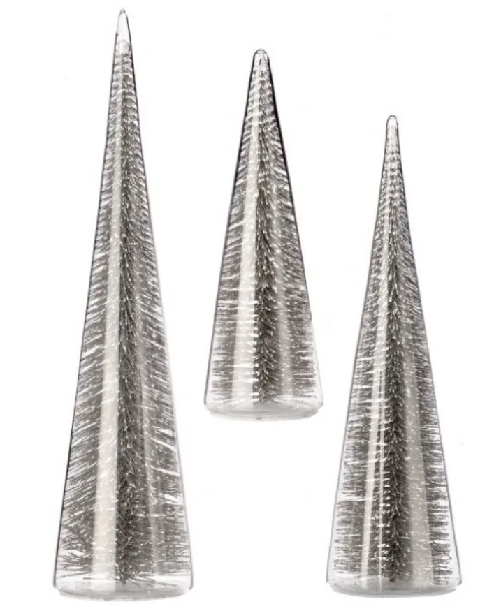 7", 11", or 13" Bristle Tree in Glass Figurines (sold individually)