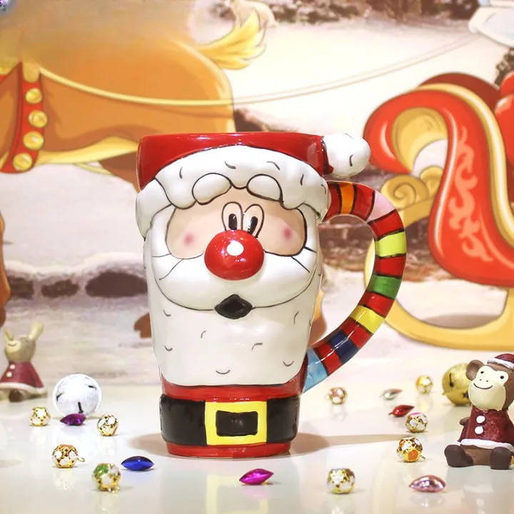 A Ceramic Cup With Lid Use These Big Christmas Mugs For Fun