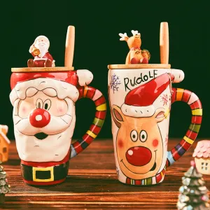 A Ceramic Cup With Lid Use These Big Christmas Mugs For Fun