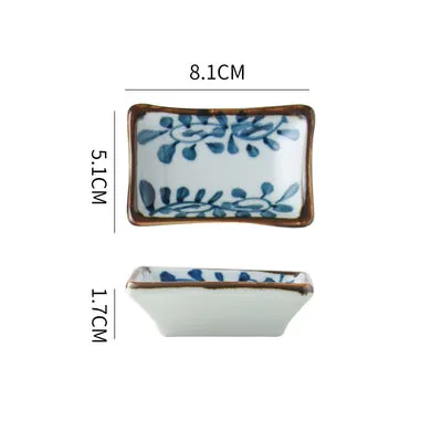 Akari Blue and White Japanese Sauce Dish
