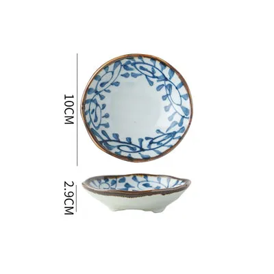 Akari Blue and White Japanese Sauce Dish