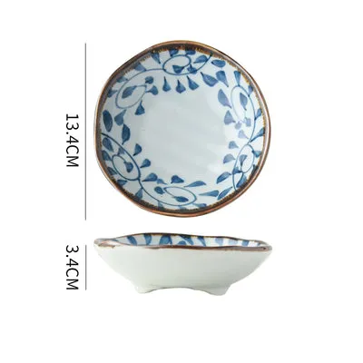 Akari Blue and White Japanese Sauce Dish