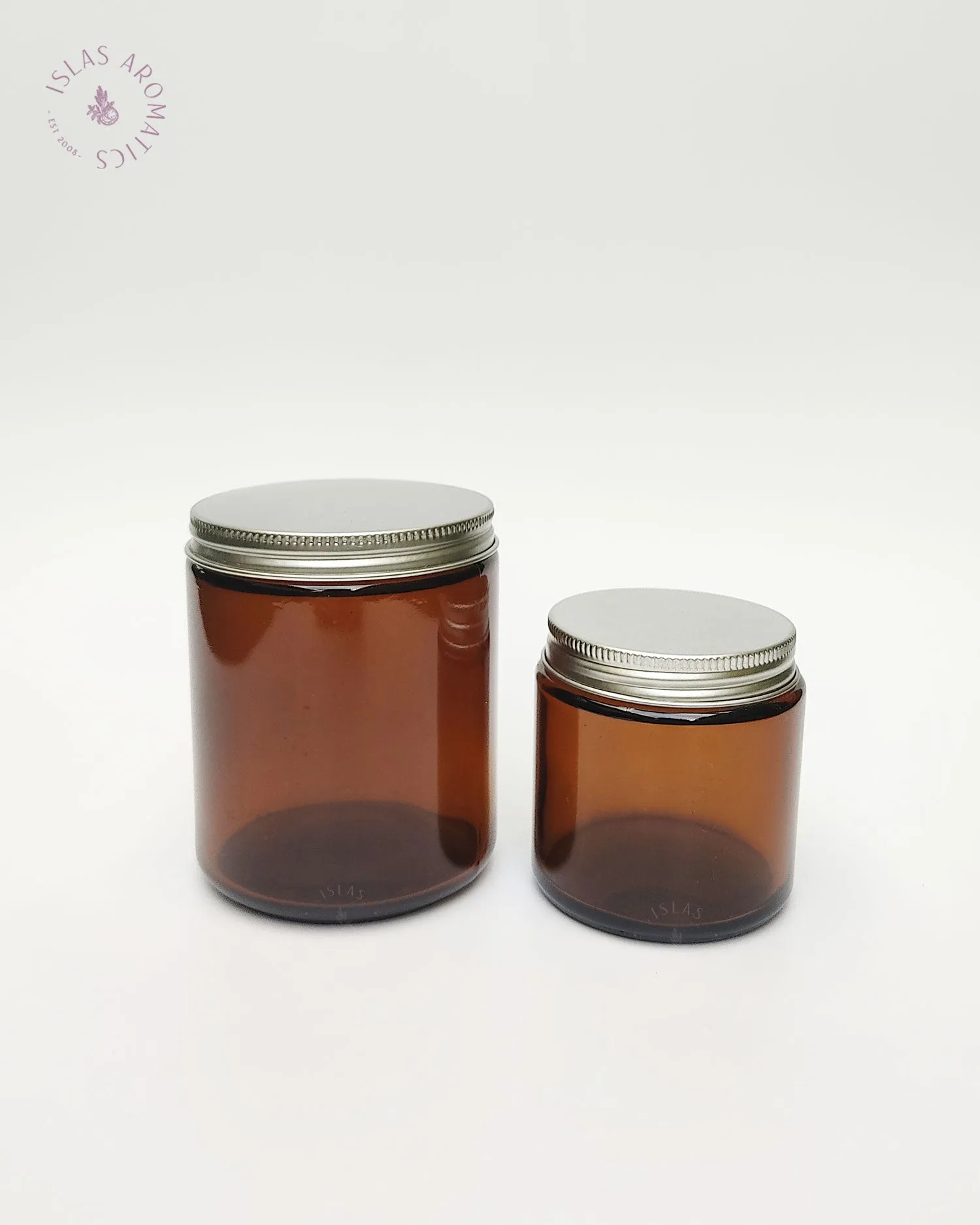 Amber Glass Jars