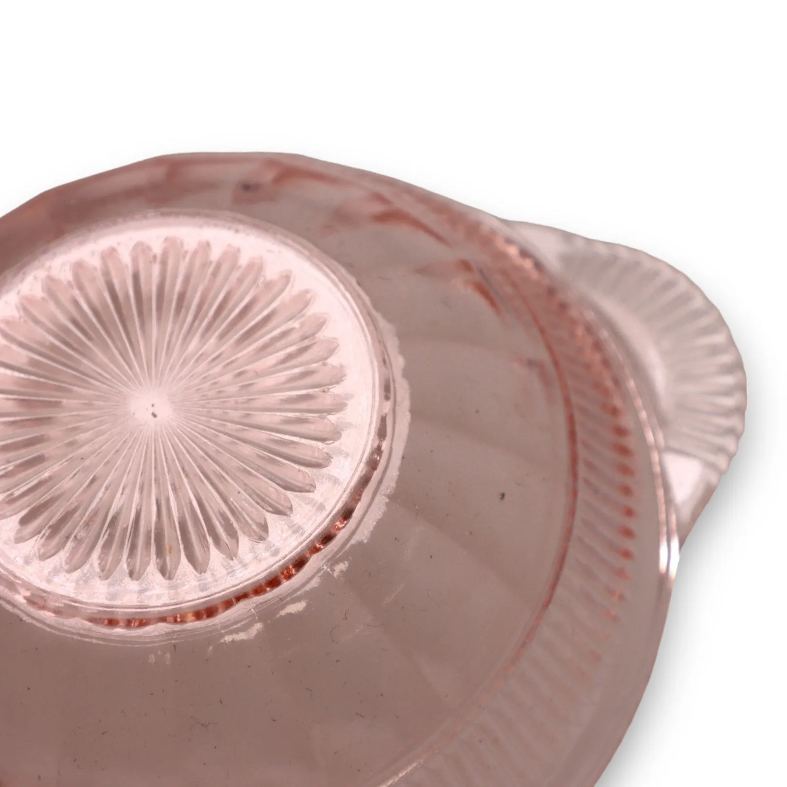 Anchor Hocking Coronation Pink Depression Glass Sauce Dish Bowl 4 1/2"
