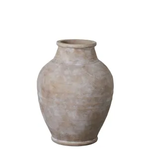 Anna flower pot H40.5 cm. antique light brown