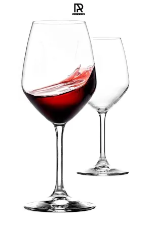 Ash & Roh® Red Wine, Cut Wine Glasses - Pack of 2,350 ml
