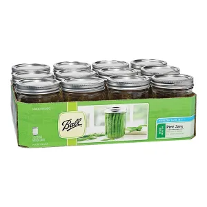 Ball 1440066000 Mason Jar, 16 oz Capacity, Glass