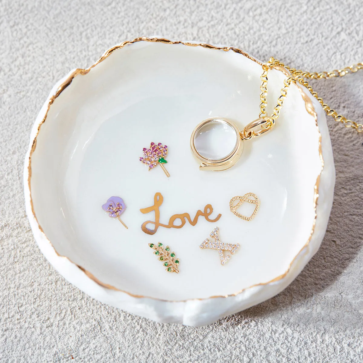 BE x Loquet x Heidi Bishop Ceramic Dish - "Amour"
