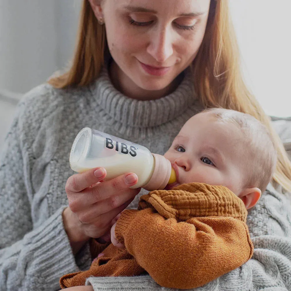BIBS Baby Glass Bottle Complete Set 225ml | Cloud