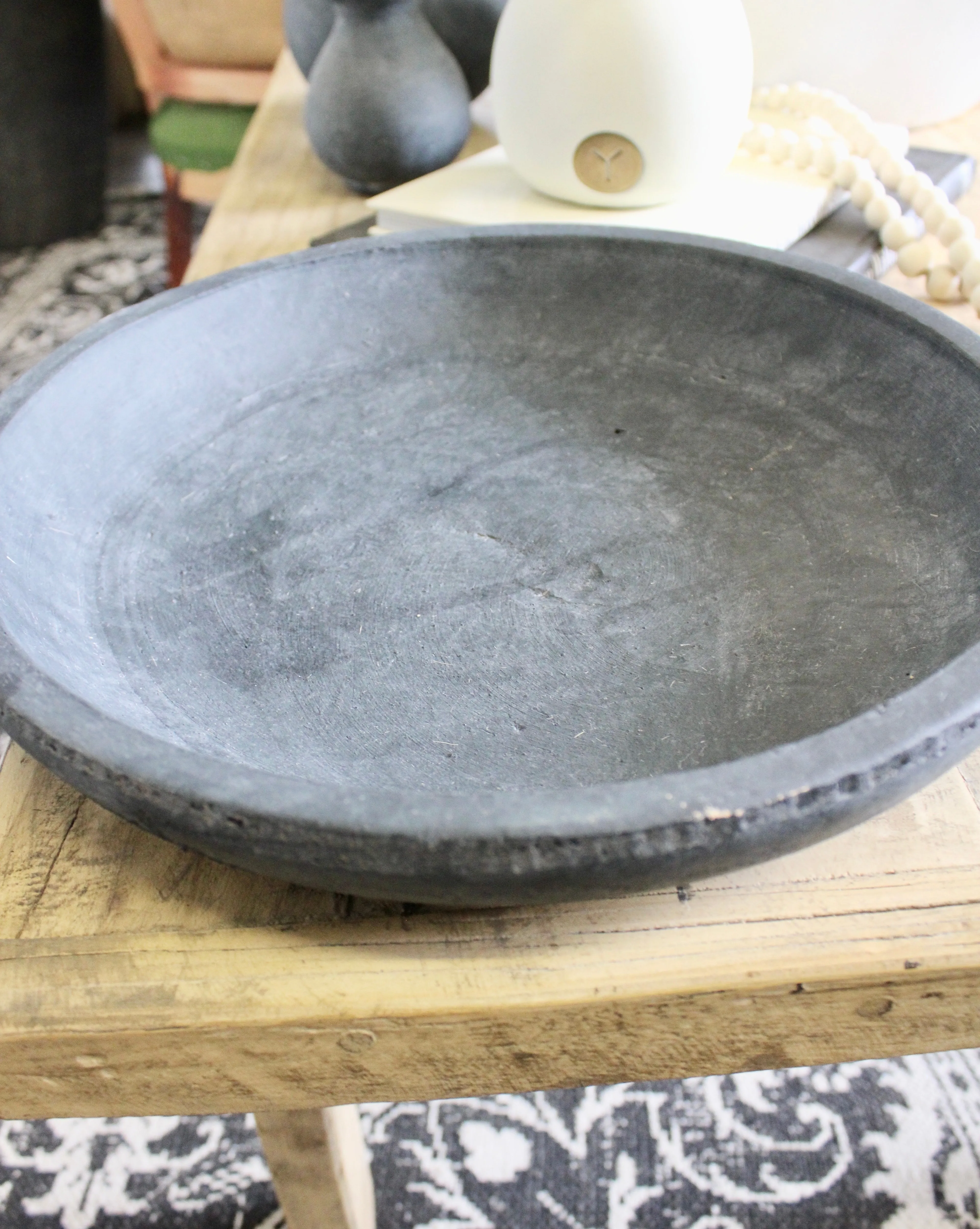 Black Clay Plate