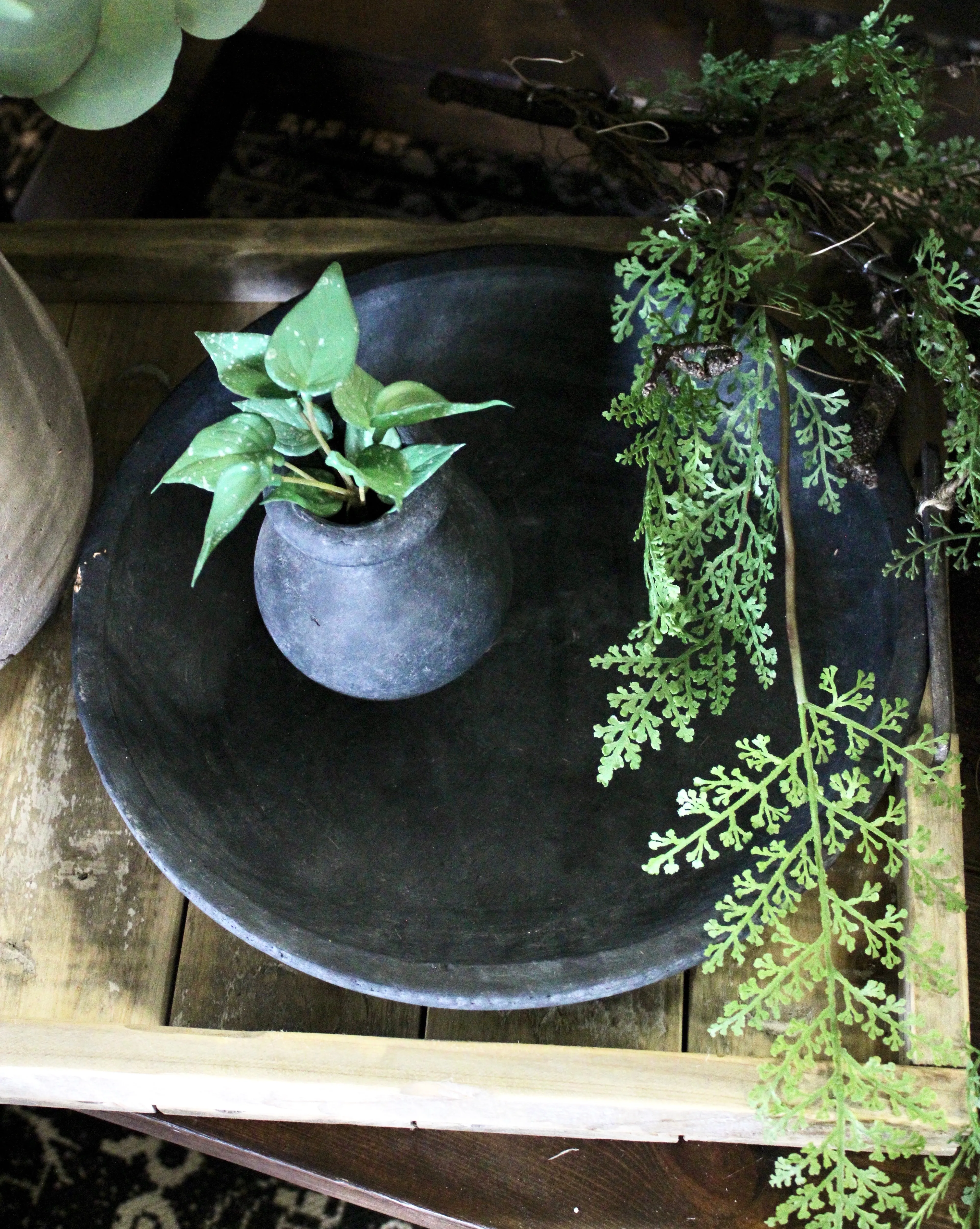 Black Clay Plate