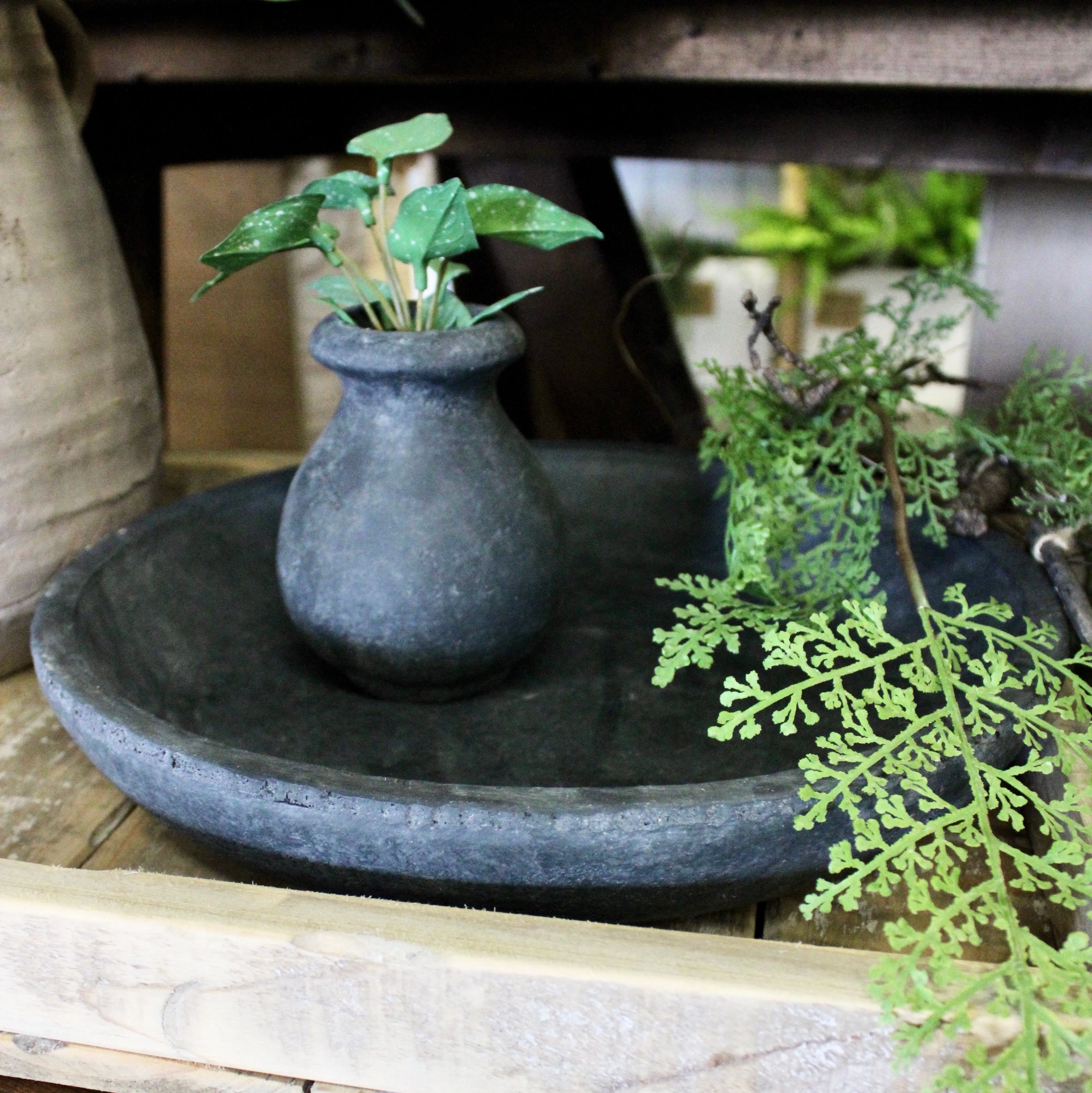 Black Clay Plate