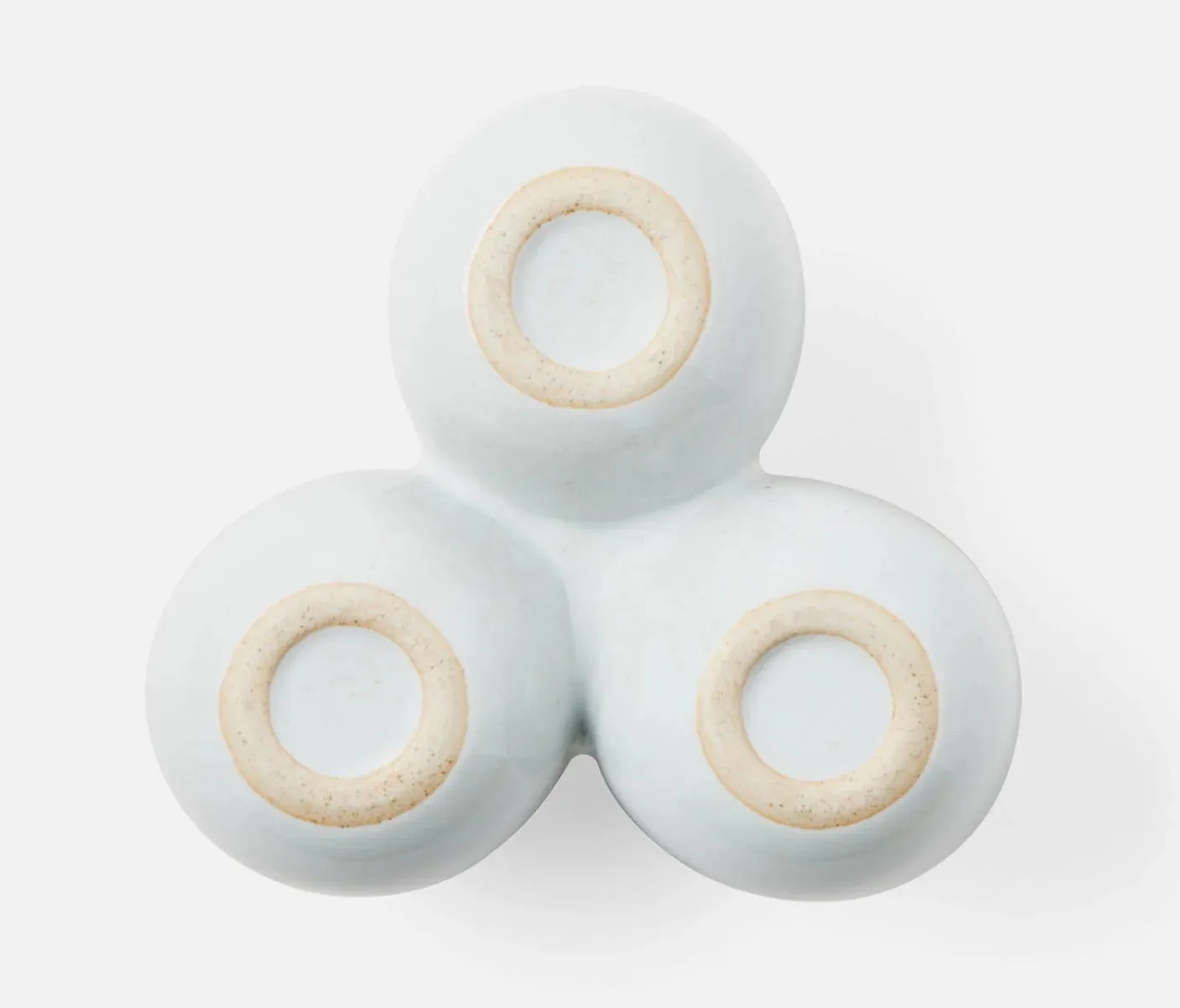 Blue Pheasant Desmond Triple Nut Dish - White Salt Glaze