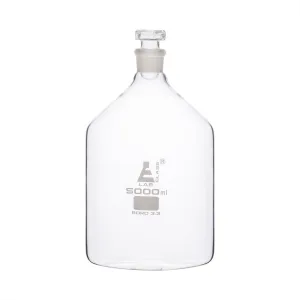 Bottle Reagent, Narrow mouth with glass stopper - 5000 ml