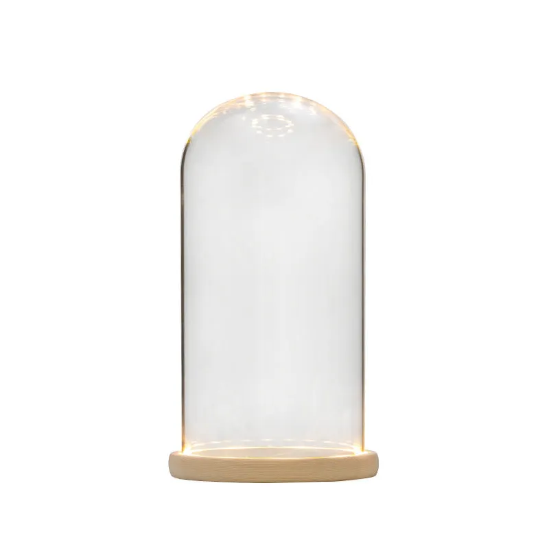 Bulk Light Up Clear Glass Display Dome DIY Gift Wholesale