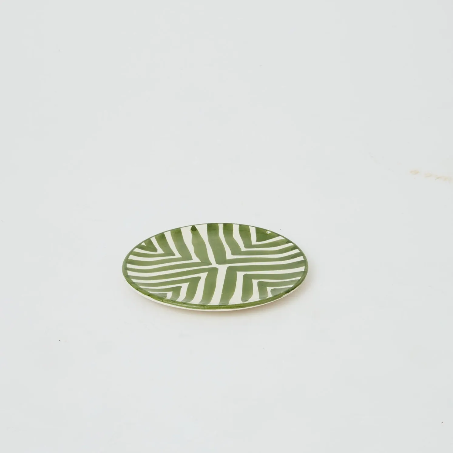 Ceramic glazed plates Green