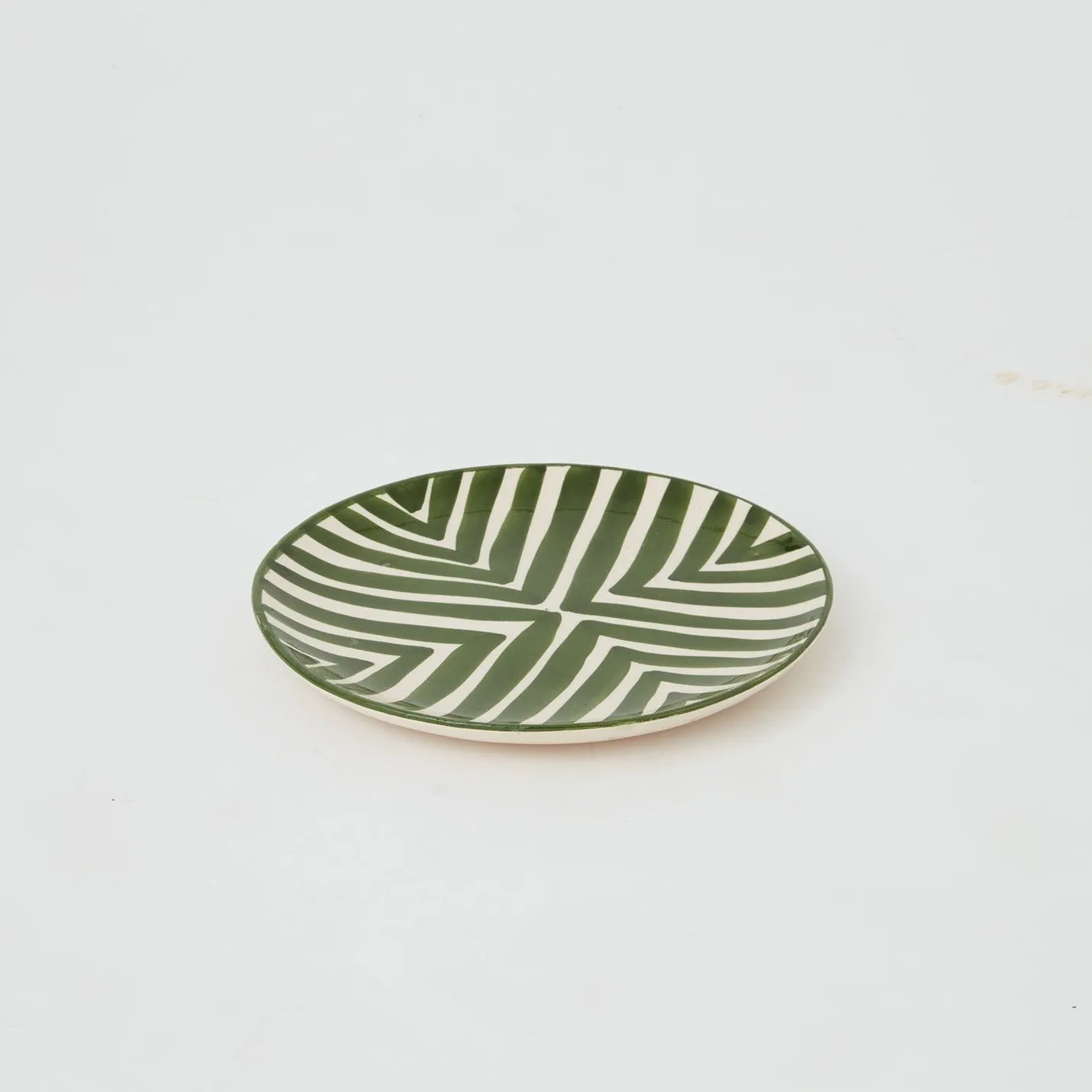 Ceramic glazed plates Green