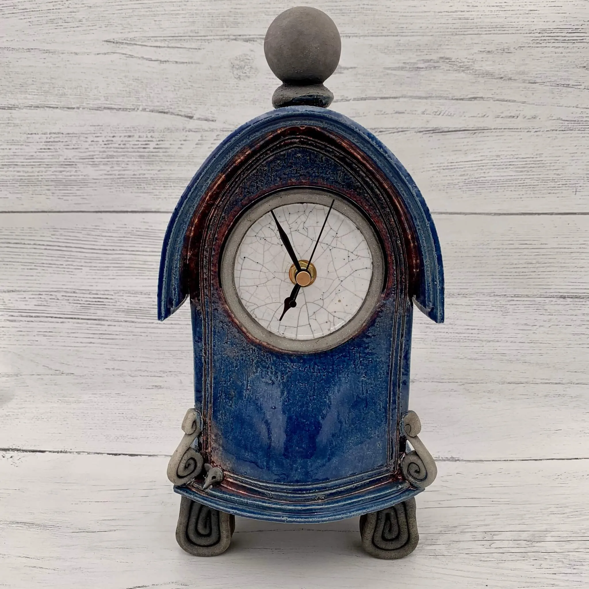 Ceramic Raku Clock - Various colours