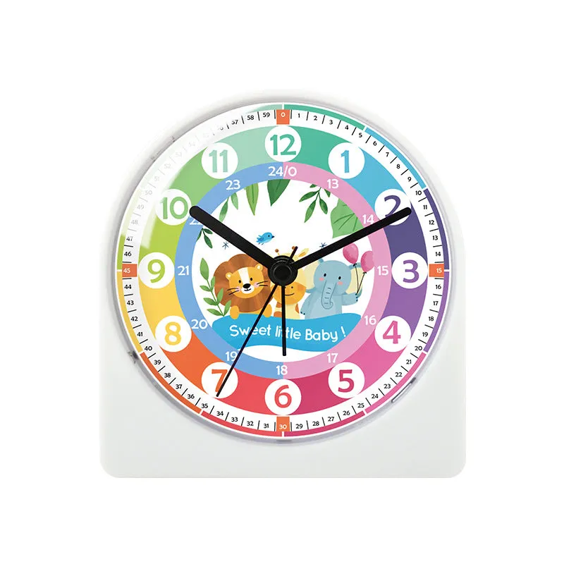 Children's Alarm Clock Electronic Clock Mute Learning Creative Modeling Cartoon Astral Movement Clock Bedroom Bedside Lamp Alarm