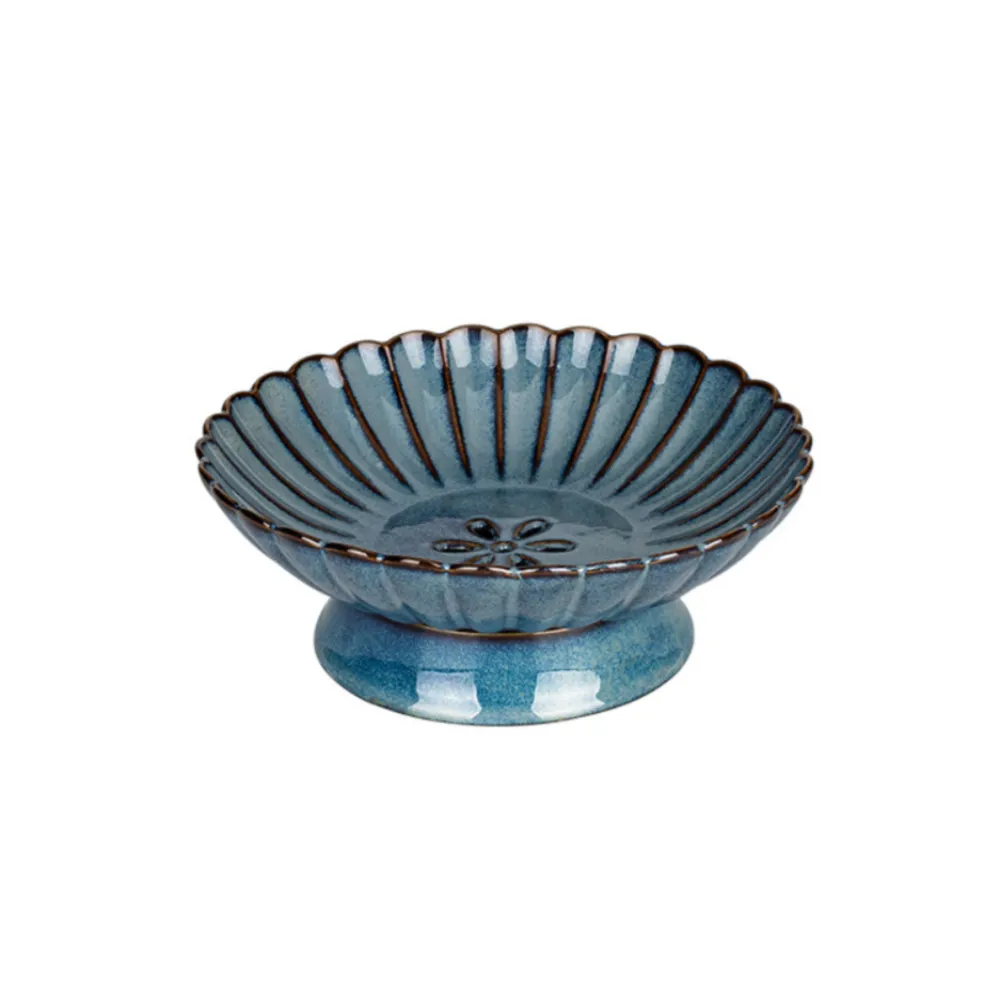 Chrysanthemum-Shaped Ceramic Fruit Bowls