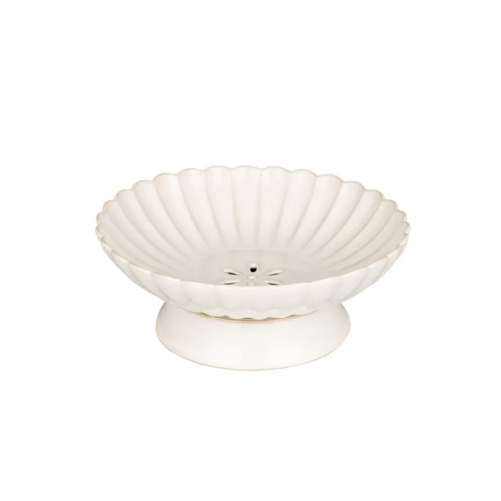 Chrysanthemum-Shaped Ceramic Fruit Bowls