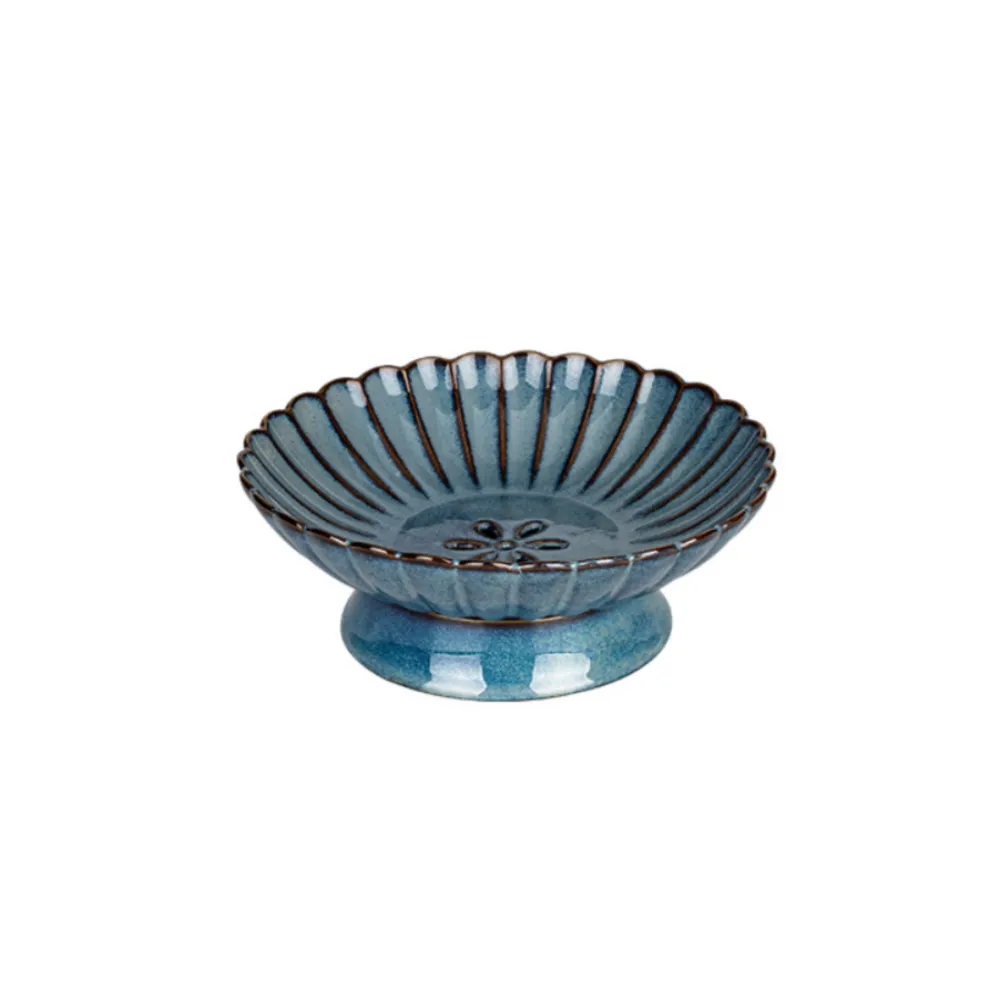 Chrysanthemum-Shaped Ceramic Fruit Bowls