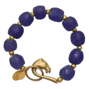 Cobalt Glass Bracelet