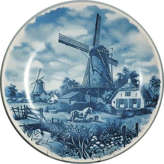 Collectible Plates Cheesemaker Blue