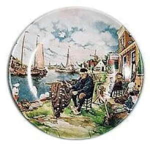 Collectible Plates Fisherman Color
