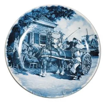 Collectible Plates Wedding Blue