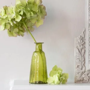 Colourful Recycled Glass Vase - Jade D