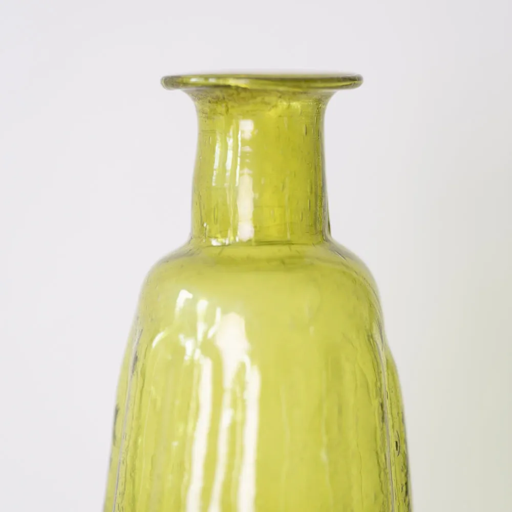 Colourful Recycled Glass Vase - Jade D