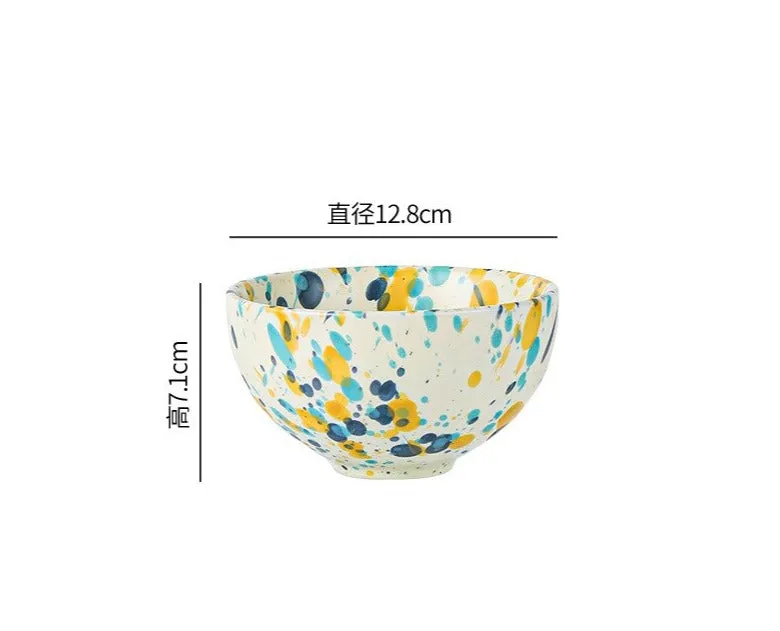 Creative Colorful Splash-ink dishes