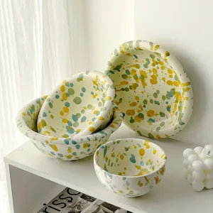 Creative Colorful Splash-ink dishes