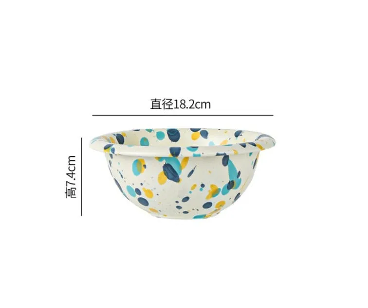 Creative Colorful Splash-ink dishes