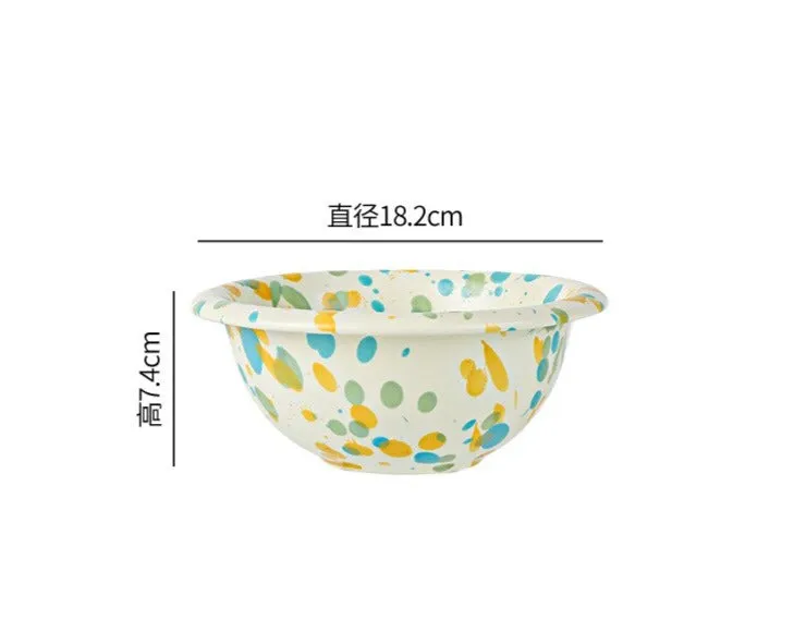 Creative Colorful Splash-ink dishes