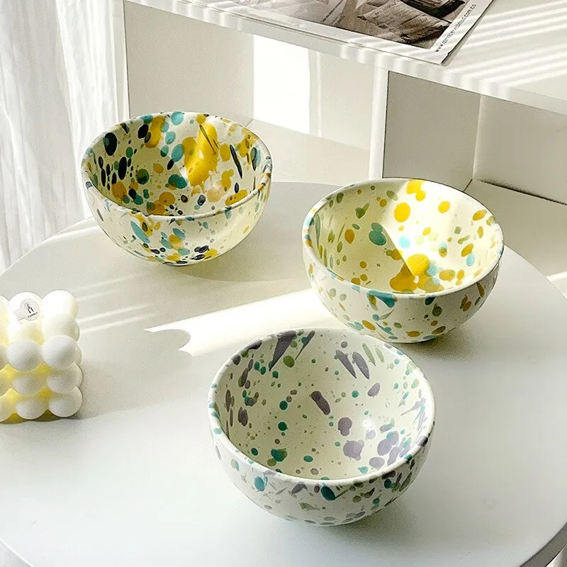 Creative Colorful Splash-ink dishes