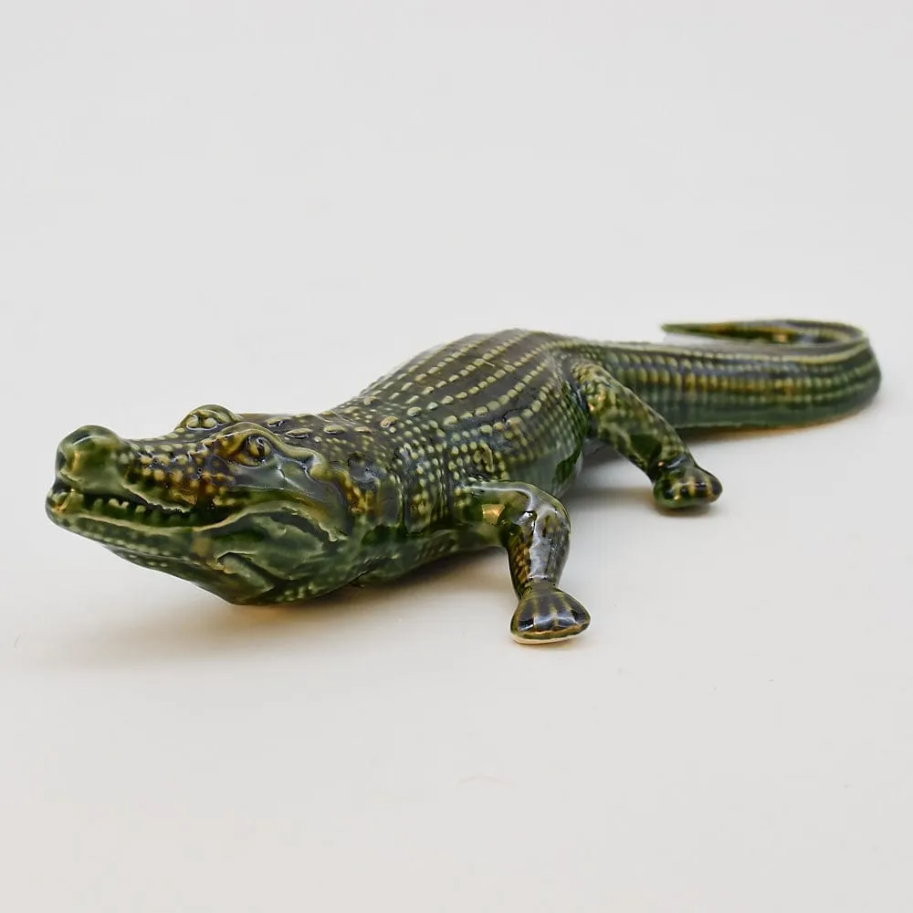 Crocodile en céramique - 24cm
