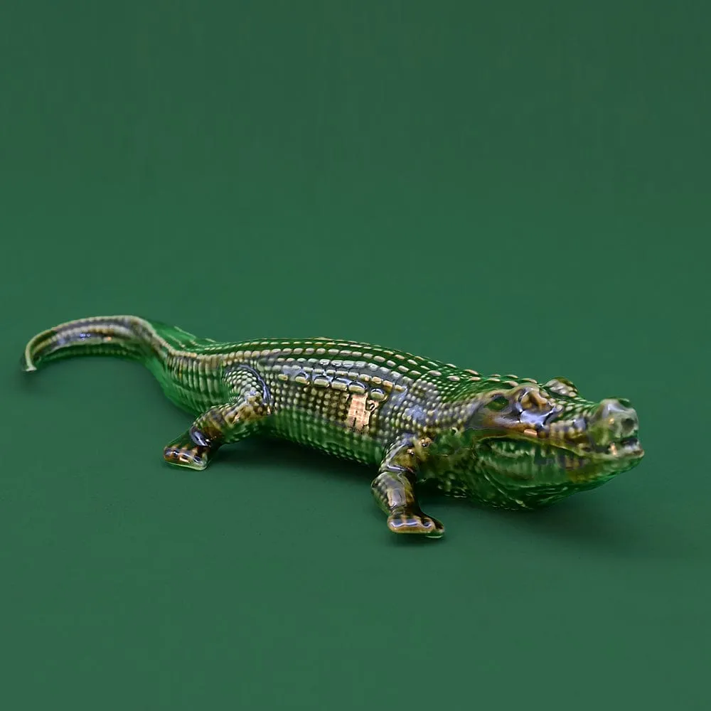 Crocodile en céramique - 24cm