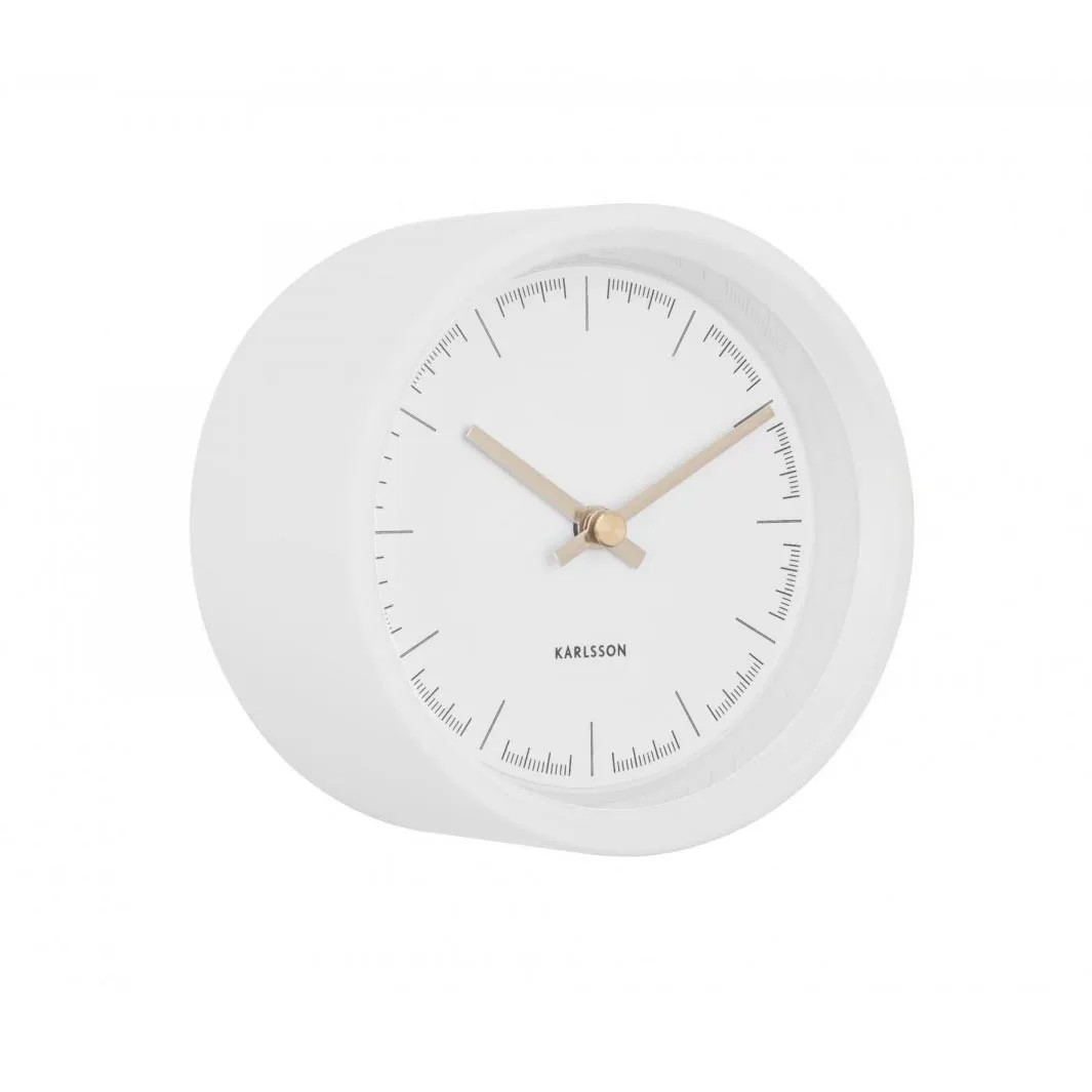 Dense Wall Clock - White (12.5cm)