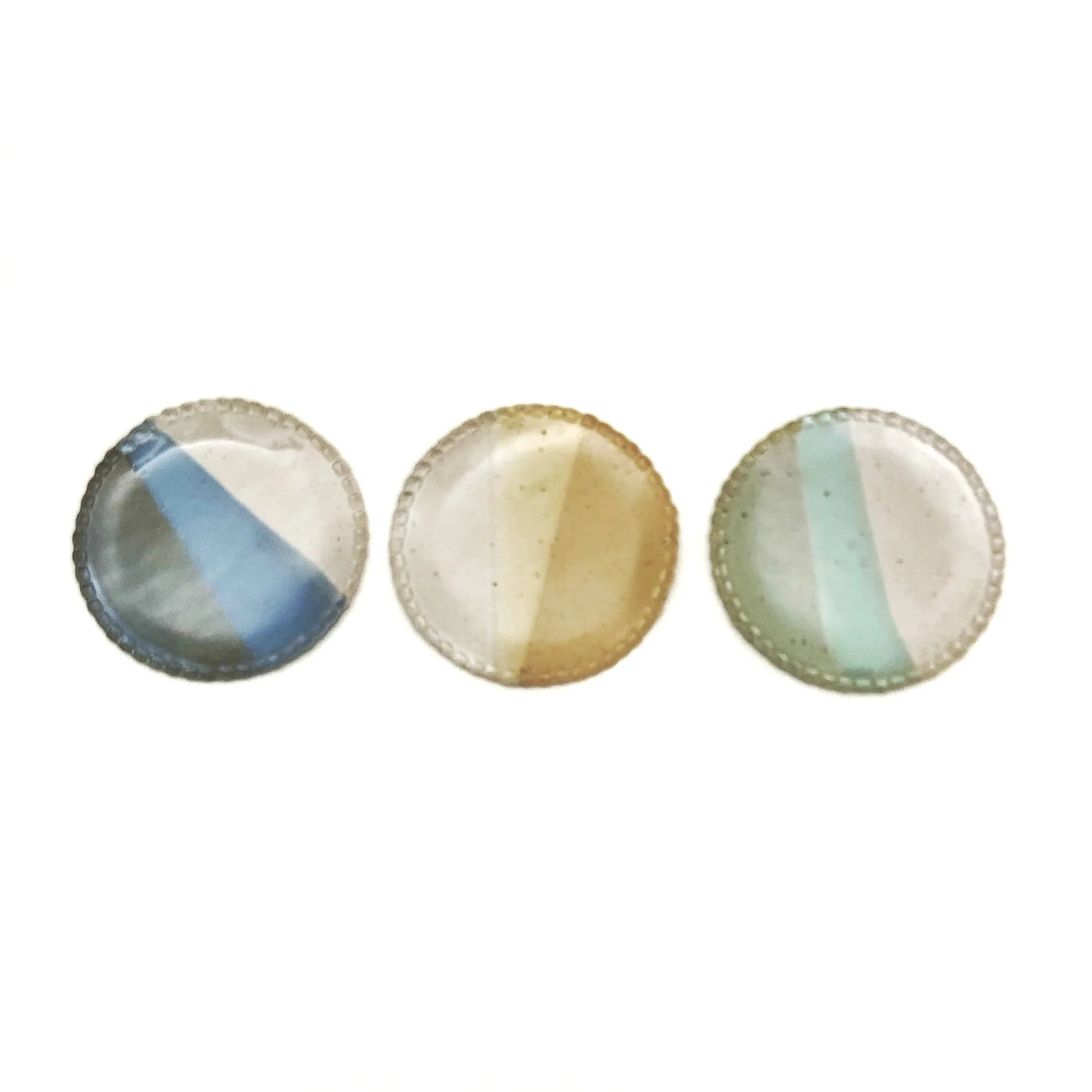 Double Dipped Small Ceramic Circle Dishes