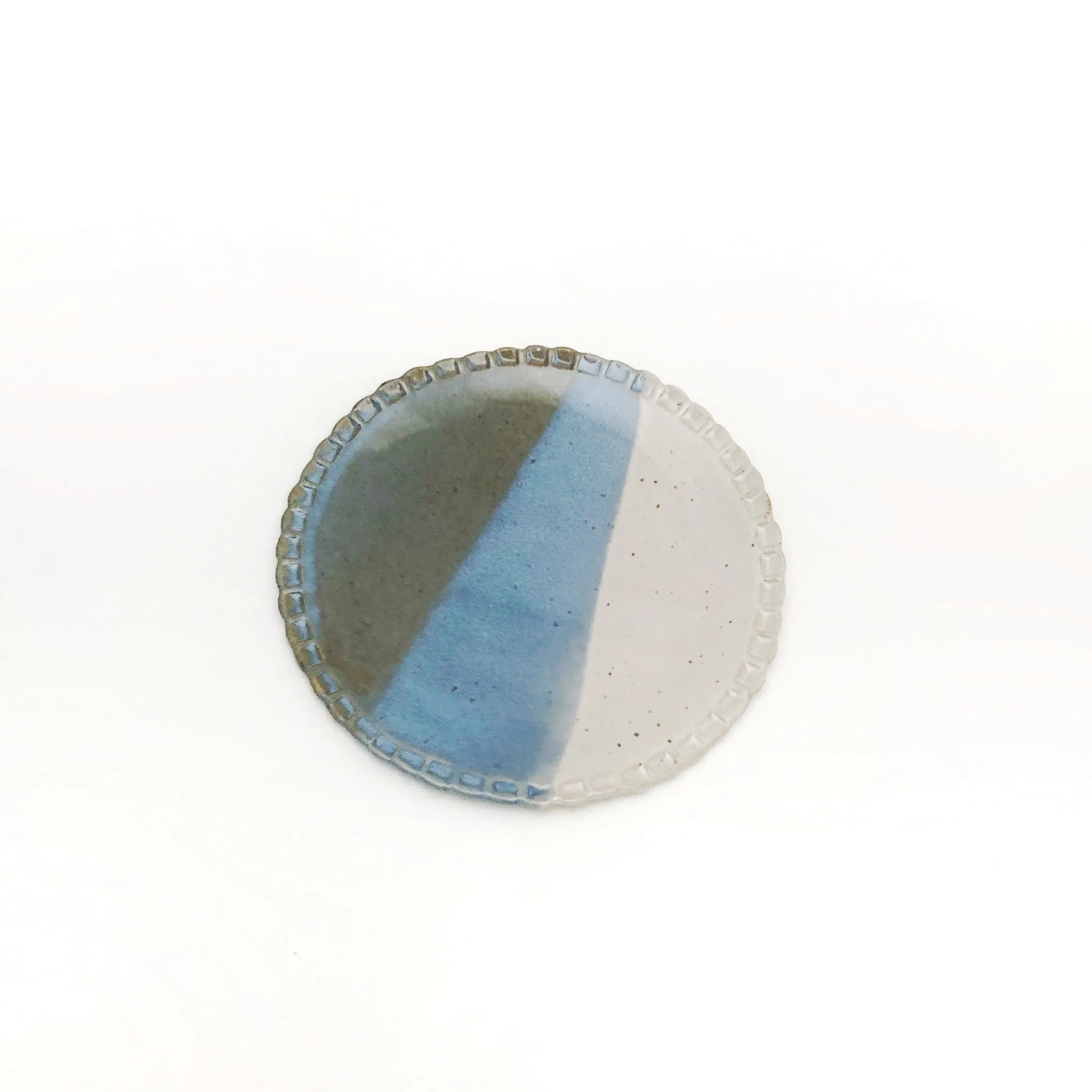Double Dipped Small Ceramic Circle Dishes