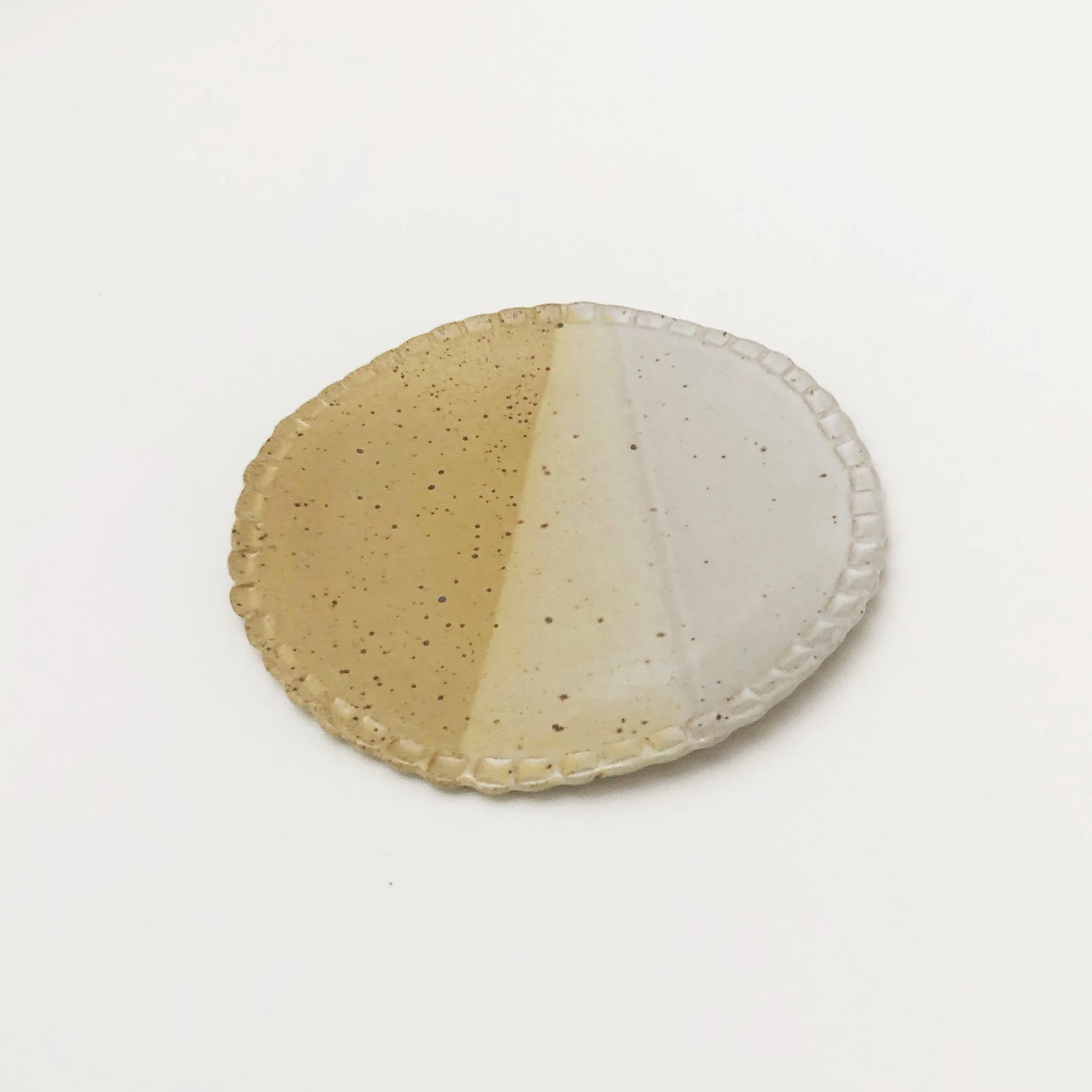Double Dipped Small Ceramic Circle Dishes
