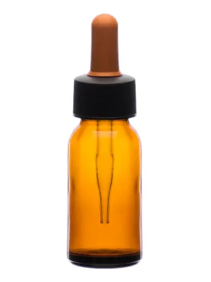 Dropping Bottle, 60ml (2oz) - Screw Cap with Glass Dropper - Soda Glass
