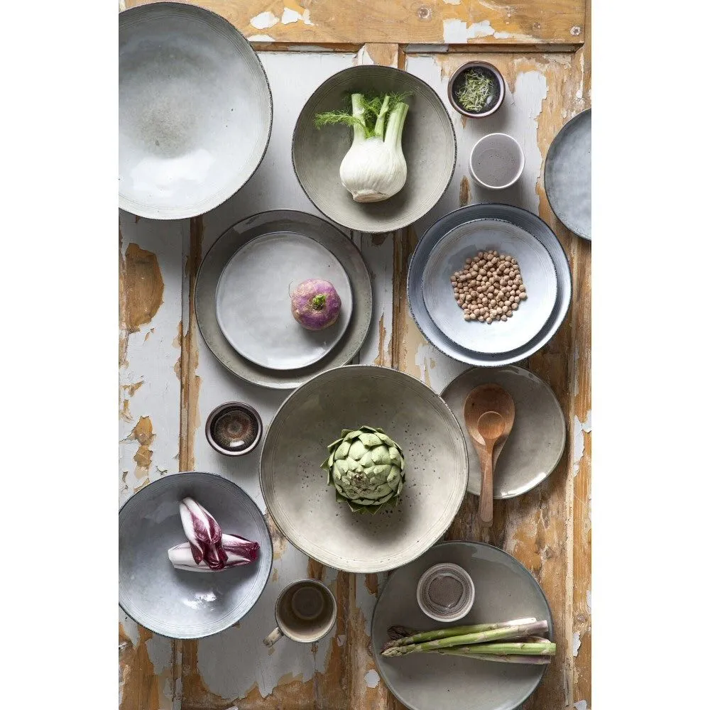 Edelman 26cm Grey Tabo Glazed Ceramic Plate
